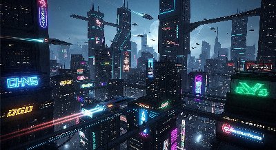Neon Veins of the Future City