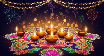 Festival of Lights – Artistic Diwali Wallpaper
