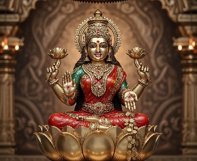 Divine Idol of Goddess Lakshmi