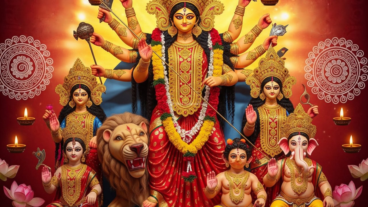 Preview of Divine Glory of Goddess Durga with Family
