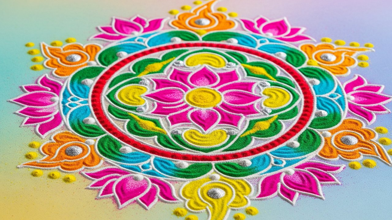 Preview of Symmetrical Rangoli Art
