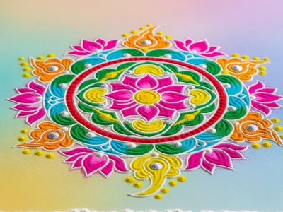 Symmetrical Rangoli Art