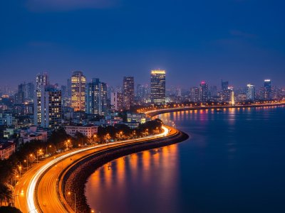 Mumbai Marine Drive Lights