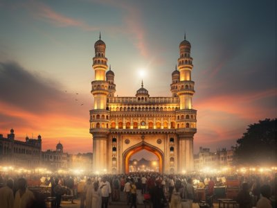 Charminar Twilight – Hyderabad (Realistic)