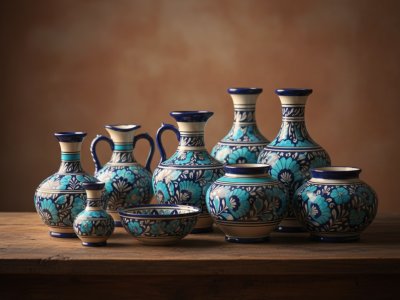 Blue Pottery Glow – Rajasthan
