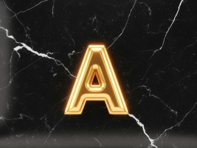 Golden Letter A