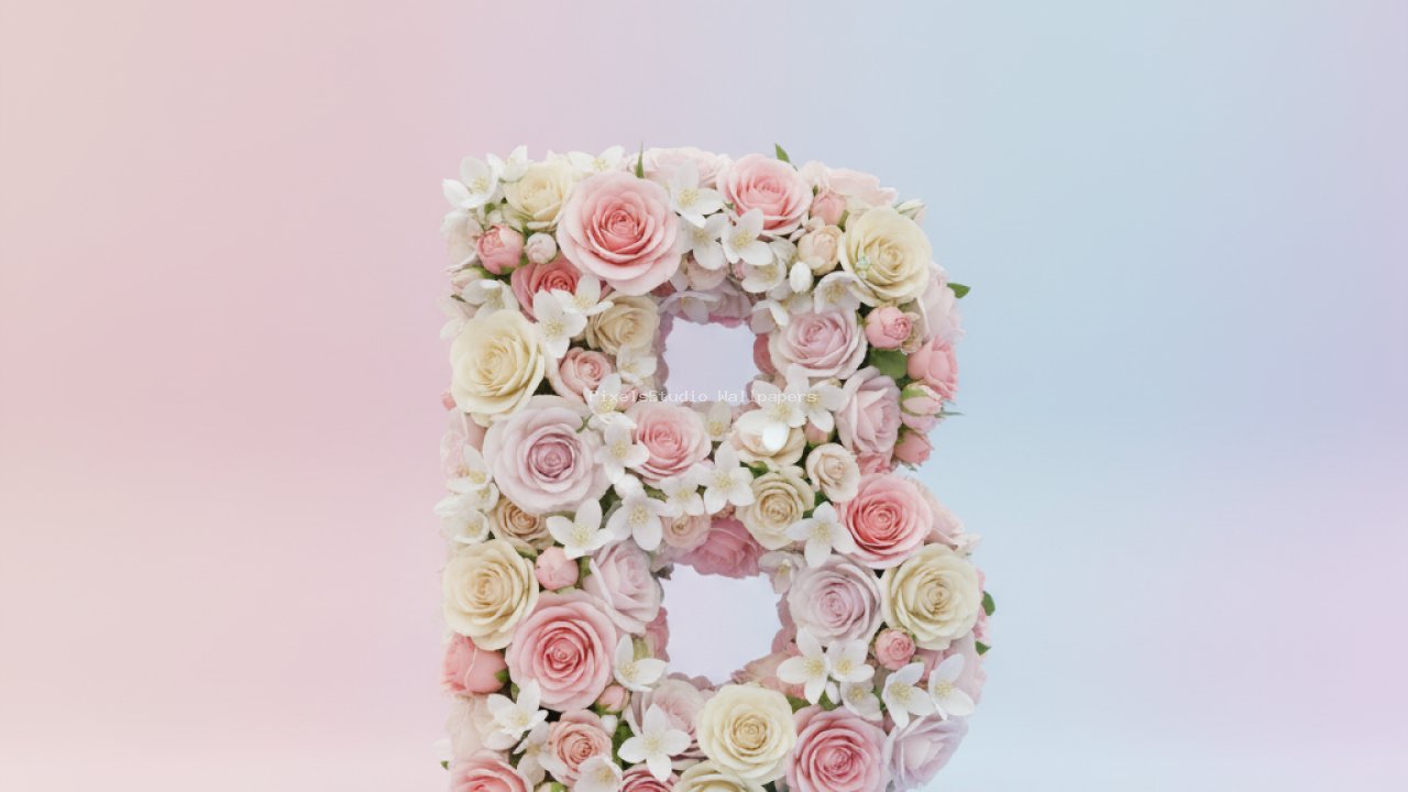 Preview of Floral Letter B