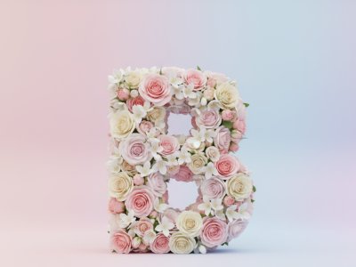 Floral Letter B