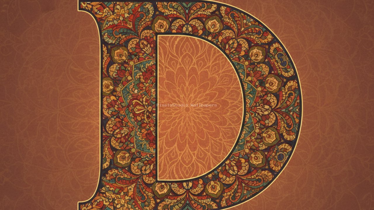Preview of Mandala Letter D