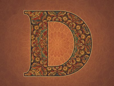 Mandala Letter D