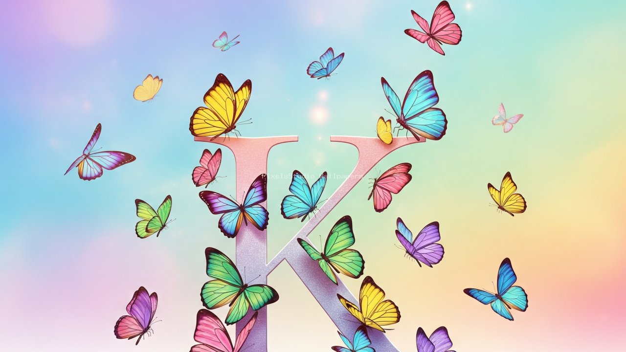 Preview of Butterfly Letter K