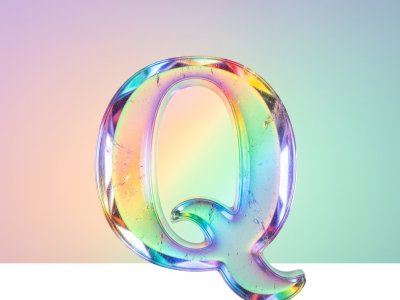 Quartz Letter Q