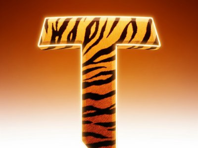 Tiger Letter T