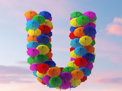 Umbrella Letter U