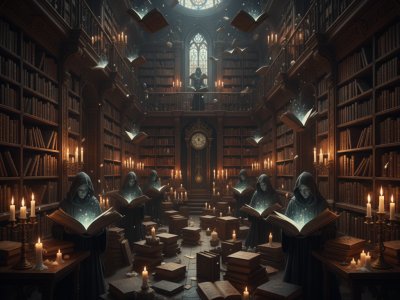 Dark Academia Midnight Library