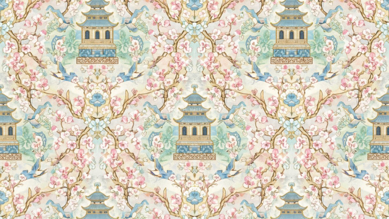 Preview of Modern Chinoiserie Pattern